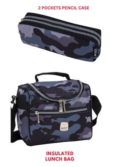 Wires 3 Piece Kids School Trolley Bag laptop compartment 2 Wheels With Lunch bag & Pencil Case  - Image 5