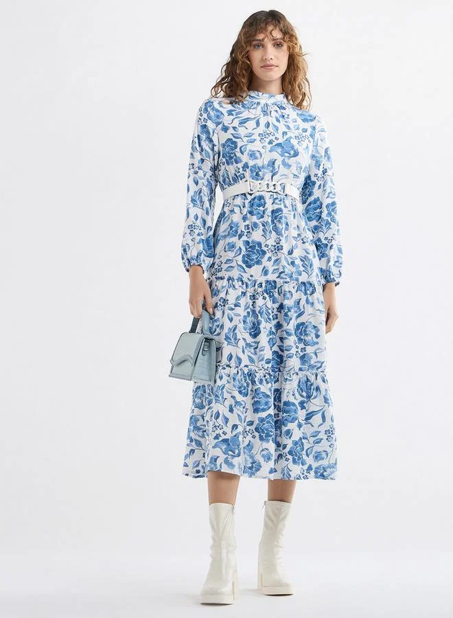 Splash FAV Floral Print Midi Dress