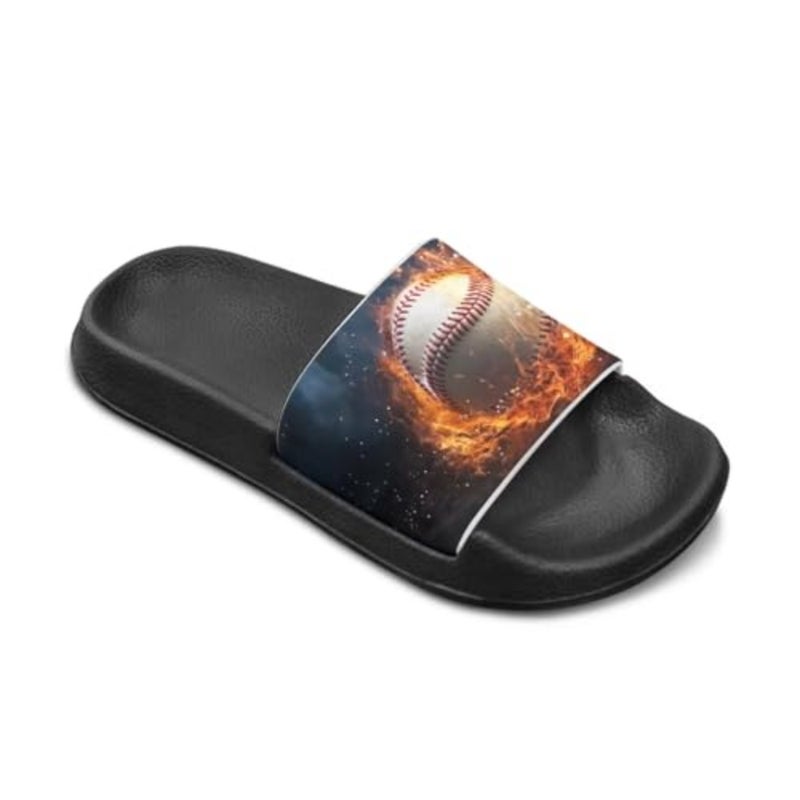 Forchrinse Boys Sandals Summer Open Toe Beach Slides Lightweight Slip-On Shower Slippers with EVA Soft Sole - Image 1
