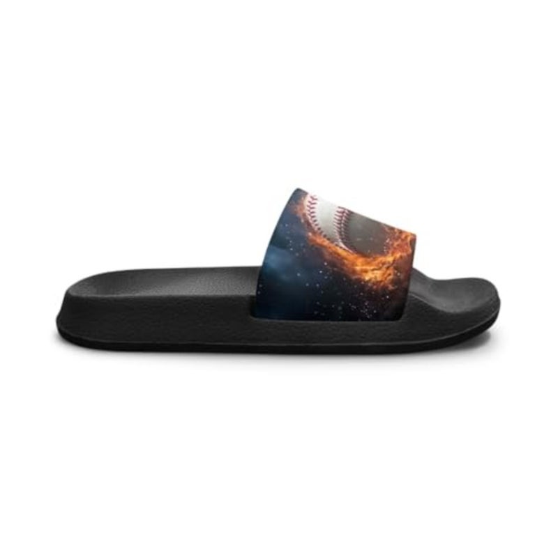 Forchrinse Boys Sandals Summer Open Toe Beach Slides Lightweight Slip-On Shower Slippers with EVA Soft Sole - Image 4