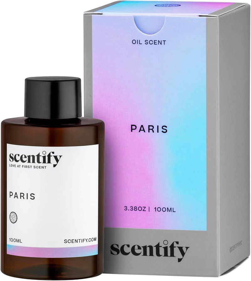 Scentify سنتيفي باريس عطر زيت عطري لإعادة تعبئة البخاخات الزيتية - نغمات التوت والزهور والعنبر والبودرة - عطر بخاخ عطري فاخر ومريح 100 مل، 3.38 أونصة - Image 1