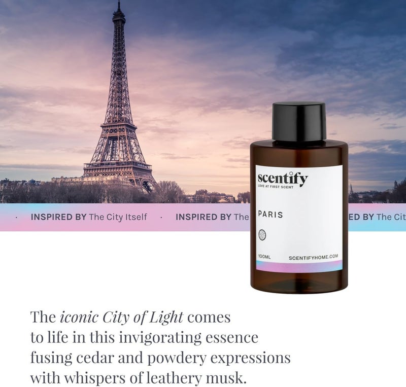 Scentify سنتيفي باريس عطر زيت عطري لإعادة تعبئة البخاخات الزيتية - نغمات التوت والزهور والعنبر والبودرة - عطر بخاخ عطري فاخر ومريح 100 مل، 3.38 أونصة - Image 4
