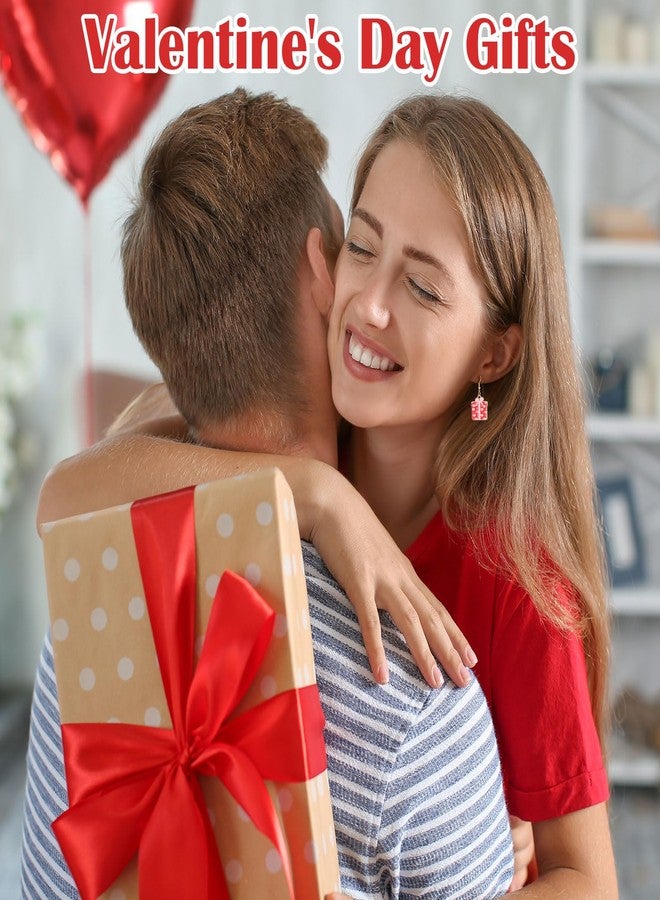 تونديامو أقراط تونديمو 36 زوجًا لعيد الحب للنساء، أقراط مرصعة، أقراط لطيفة على شكل وردة وقزم وقلب وحلوى وقوس قزح، هدية عيد الحب للنساء (متدلية) - Image 4