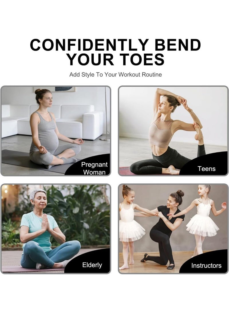 Moonmen 5 Pairs Yoga Grip Socks For Women，Pilates Anti Slip Socks Non Slip Socks For Pilates,Yoga, Ballet, Dance - Image 3