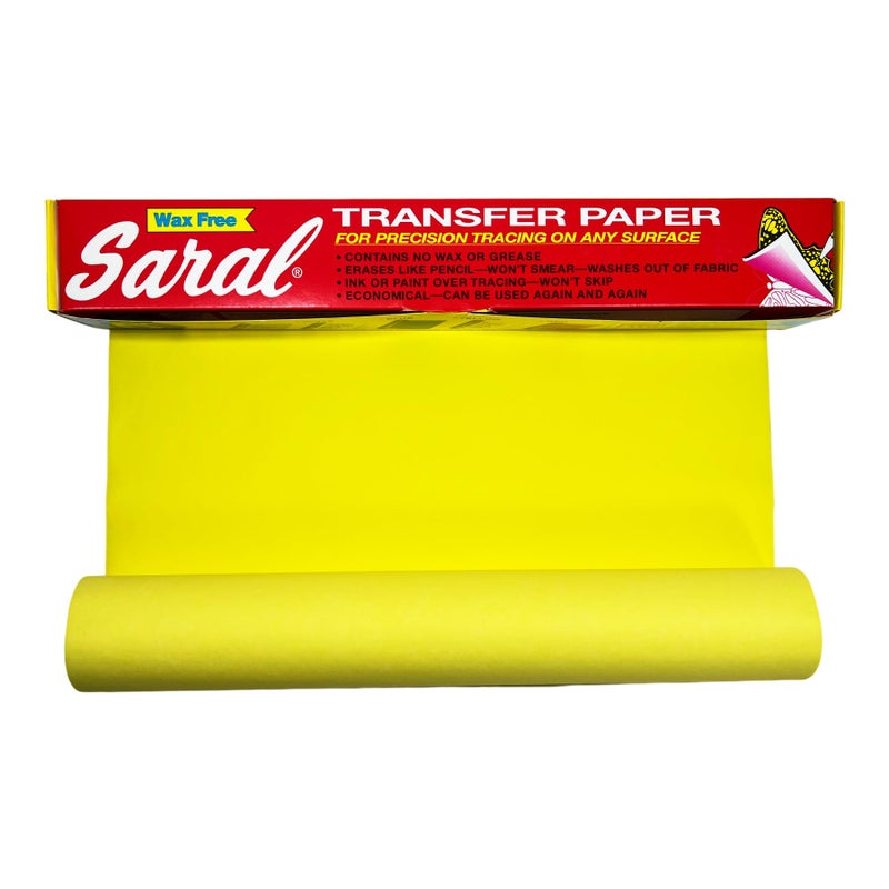 Saral Paper Corp Wax Free Transfer Tracing Paper Yellow 12 Inches x 12 Foot Roll