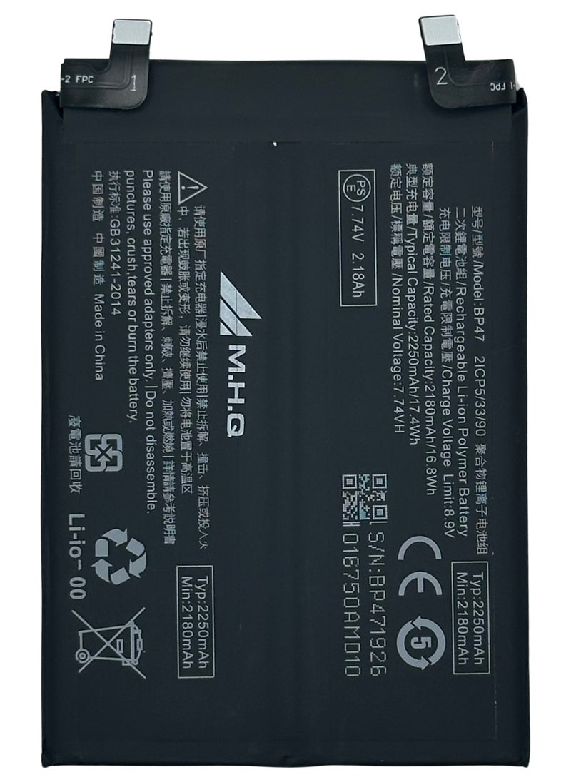 M.H.Q BP 47 Xiaomi Mi 11i (M2012K11G) / Mi Note 11 Pro Plus (M2102K1G) Battery High Quality  - Image 1