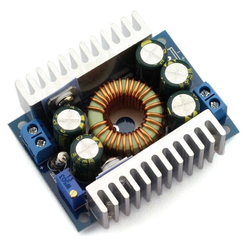 DZS Elec 12A DCDC Step Down Buck Converter Low Ripple with Heat Sink 45V30V to 08V30V Vehicular Voltage Regulator