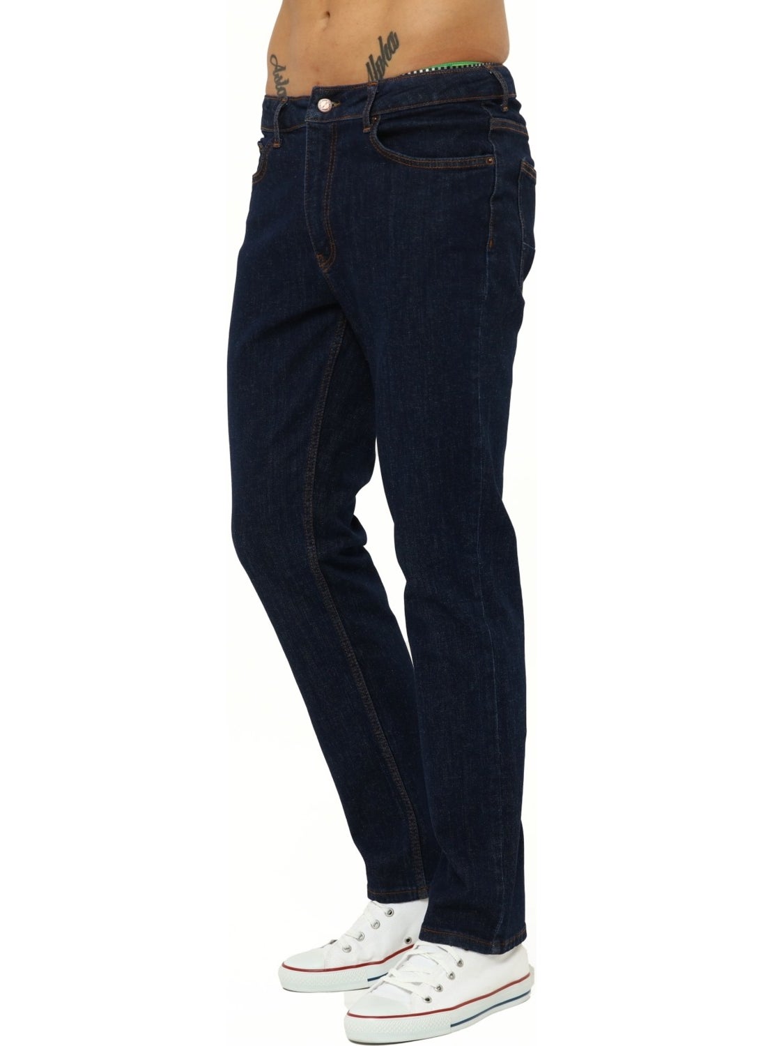 Cedy Denim - بنطلون جينز رجالي بقصة واسعة عند الخصر أرتفاع الأرجل عادي المقاس C336 - Image 1
