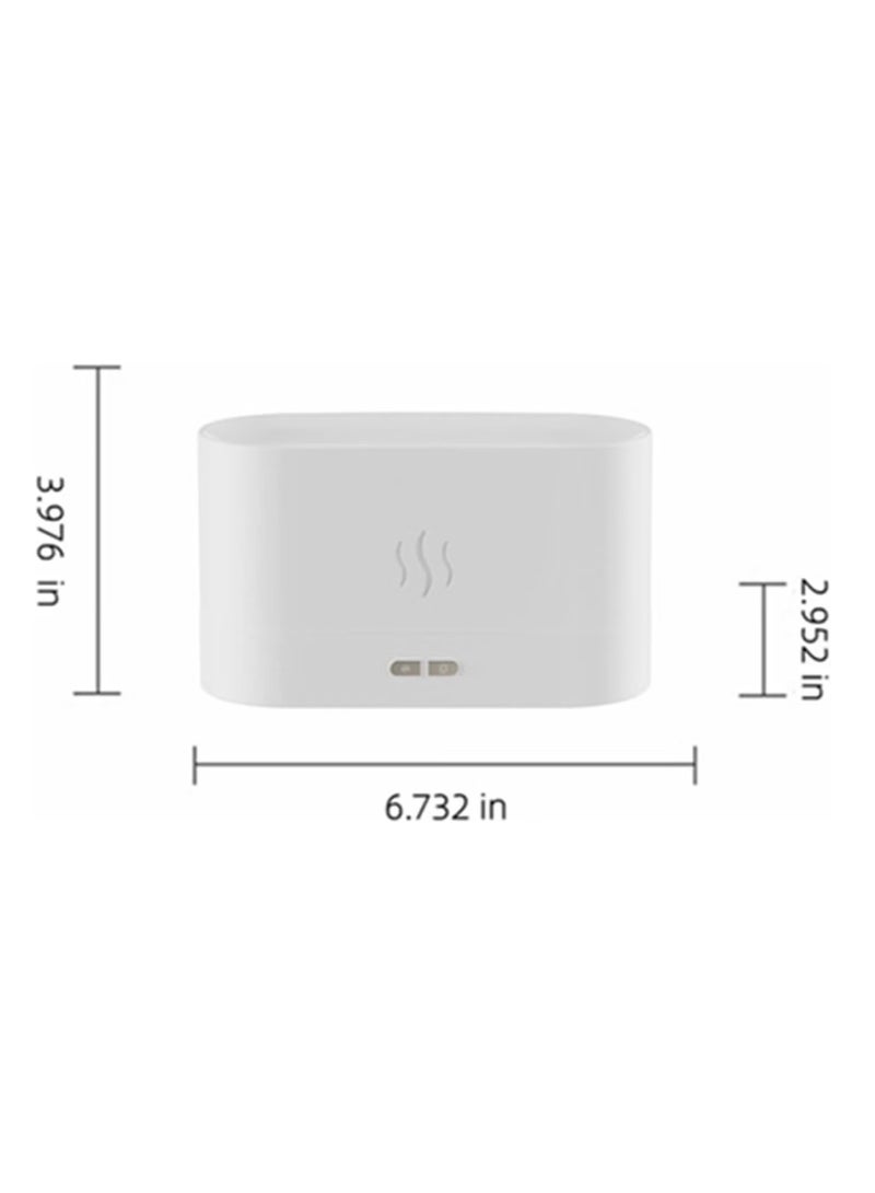 TIGER Flame Air Diffuser | Mini Portable Essential Oil Diffuser, Cool Mist Humidifier for Bedroom, Spa, Office, & Travel | Waterless Auto-Off, White & Black  - Image 2