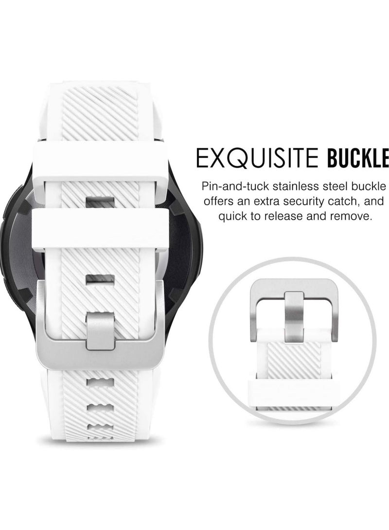 فون بلانيت Soft Silicone Watch Band Compatible With Samsung Galaxy Watch 3 Gear S3 Frontier Amazfit Bip/Active Huawei Watch GT 2/2E Bracelet 22-46mm(Red) - Image 2