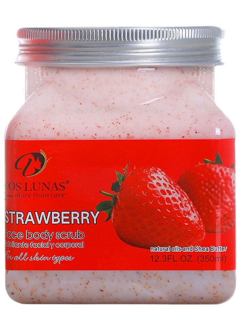 DOS LUNAS - Dos Lunas Face & Body Scrub Strawberry 350 ml - Image 1