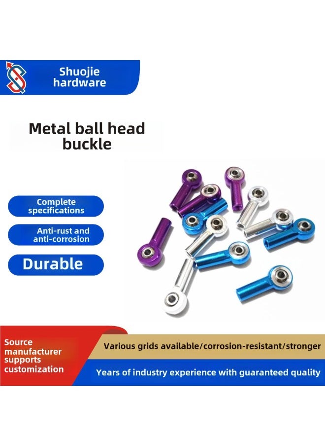 Universal Ball Buckle Metal Push-pull Rod Model Robot Aircraft Model Car Model Servo Steering Gear Toy Accessories-Color:M2  - Image 1