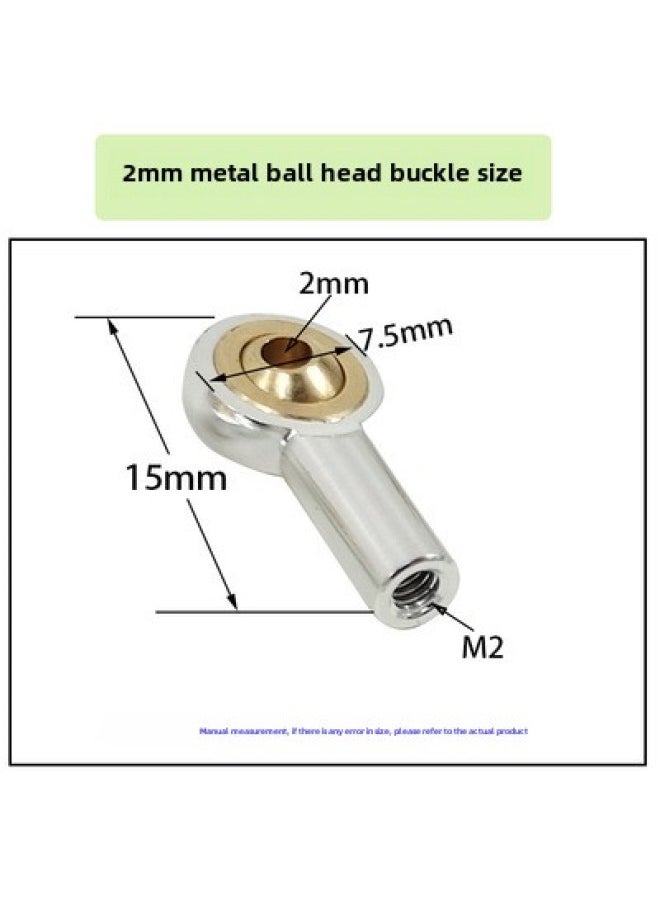 Universal Ball Buckle Metal Push-pull Rod Model Robot Aircraft Model Car Model Servo Steering Gear Toy Accessories-Color:M2  - Image 4