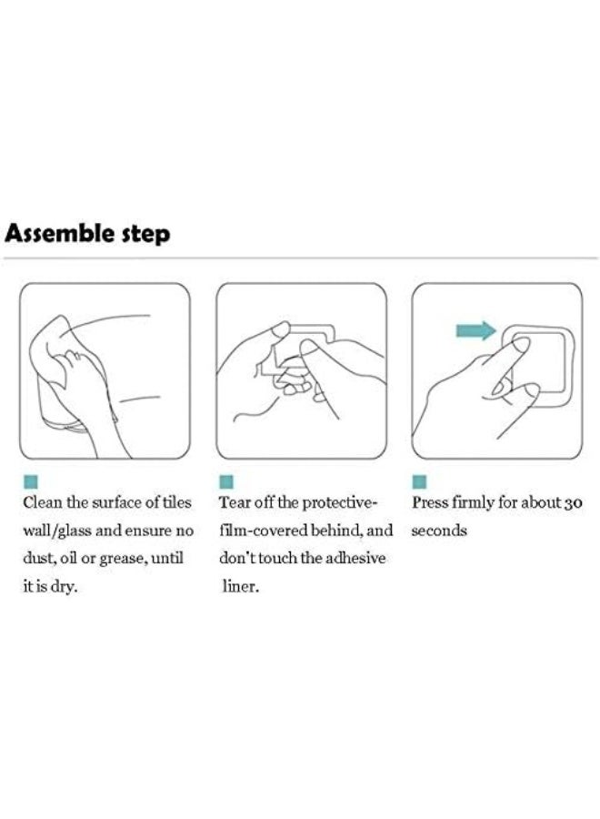 YIGII Towel Hook/Adhesive Hooks - Wall Hooks for Coat/Robe/Towels Stick on Bathroom/Kitchen 4-Pack, Stainless Steel - Image 5