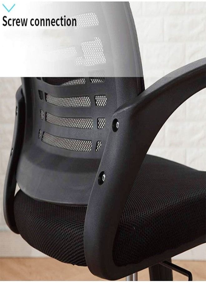 C&C Home - Modern Durable Ergonomically Backrest Designed Swivel Movable and Height Adjustable Office Chair with Headrest Gaming Chair 47.5x48x123 cm - Image 1