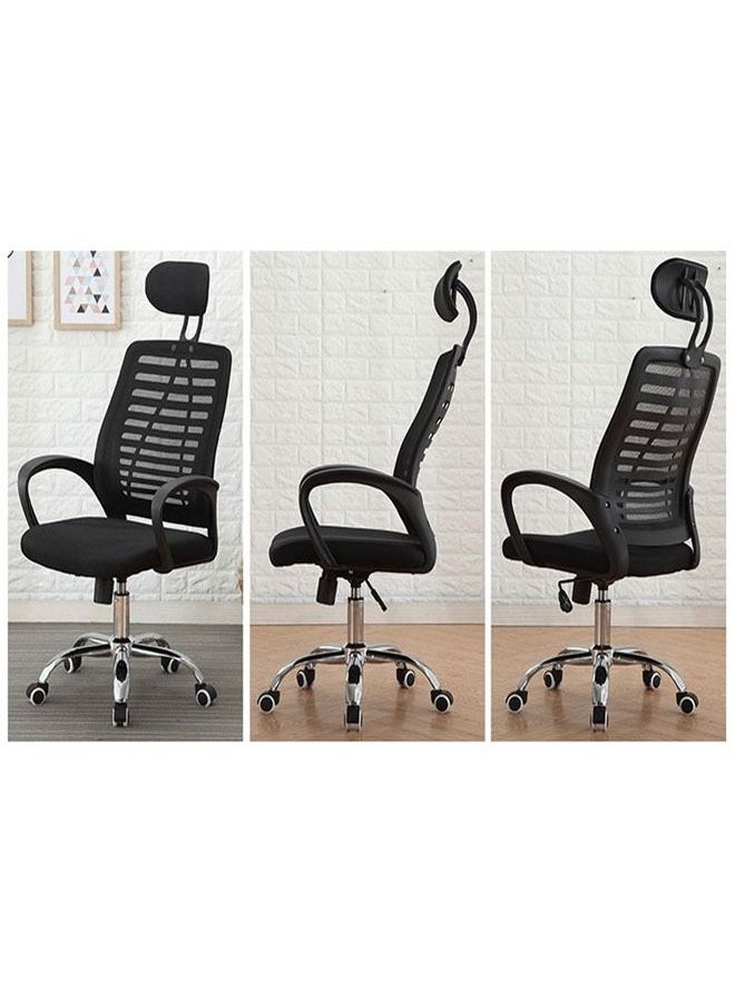 C&C Home - Modern Durable Ergonomically Backrest Designed Swivel Movable and Height Adjustable Office Chair with Headrest Gaming Chair 47.5x48x123 cm - Image 1
