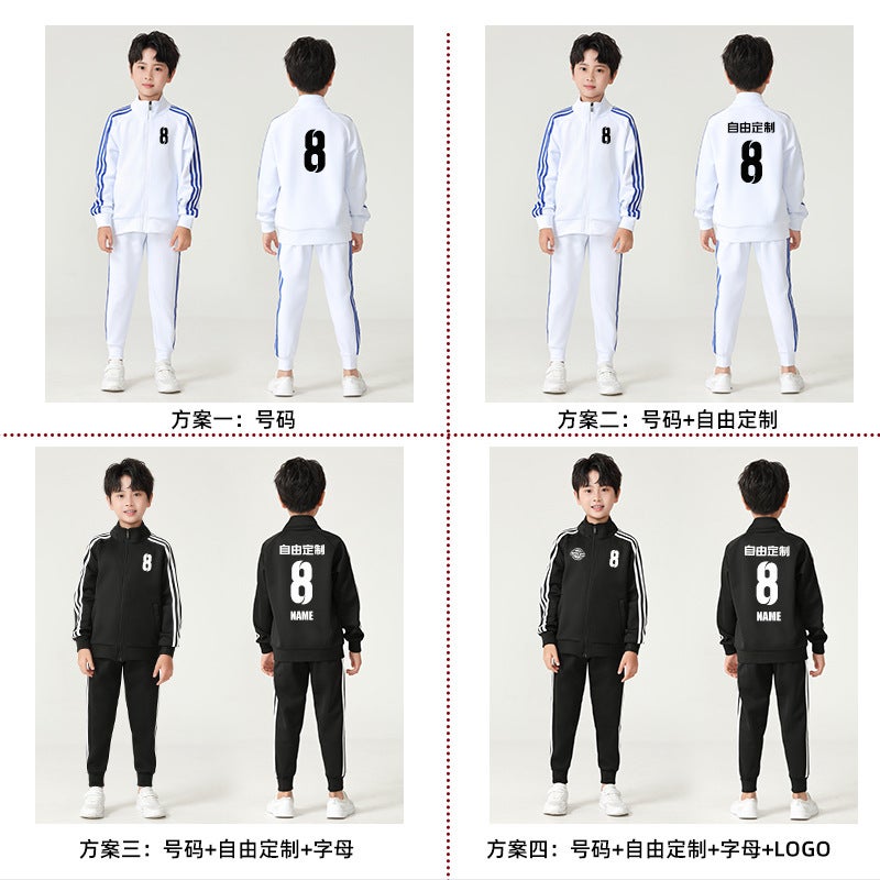 Children'S Football Suit Boys' And Girls' Competition Long Sleeve Training Suit Coat Team Suit Football Performance Suit Printing - Image 5