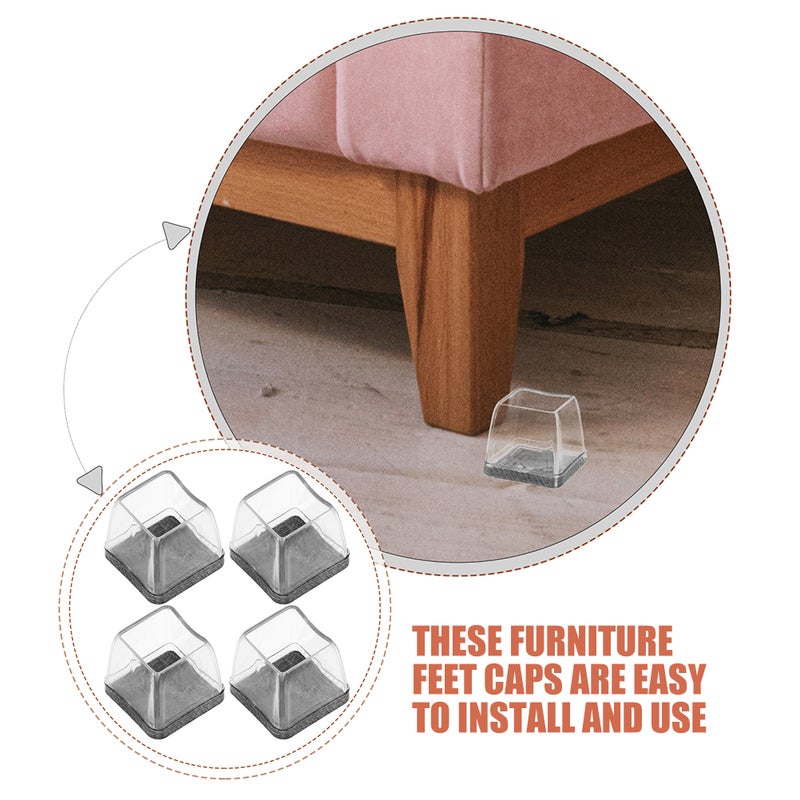 Silicone Furniture Feet Covers, Protects Hardwood Floors, Suitable for Home and Office Use - Image 4