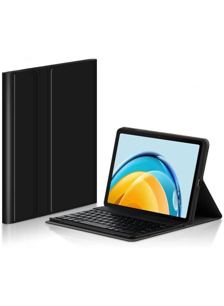 VKL Compatible with HUAWEI MatePad SE 10.4 inch; Bluetooth Keyboard Case for MatePad SE 10.4'', Stand Protective Cover Cases (Black) - Image 2