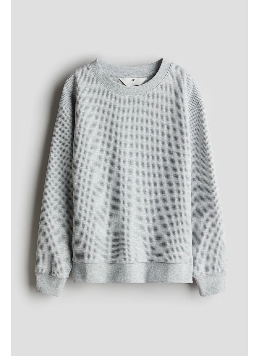 اتش اند ام Waffled Cotton Sweatshirt