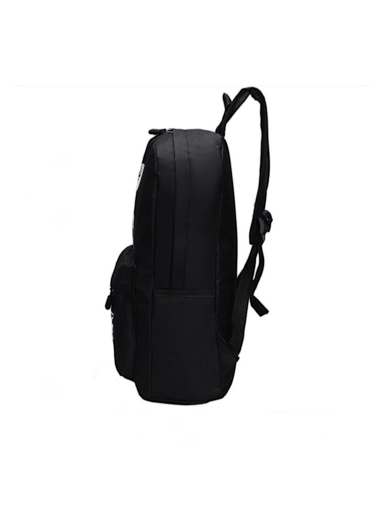 Multifunctional Waterproof Luminous School Backpack Black - Image 2
