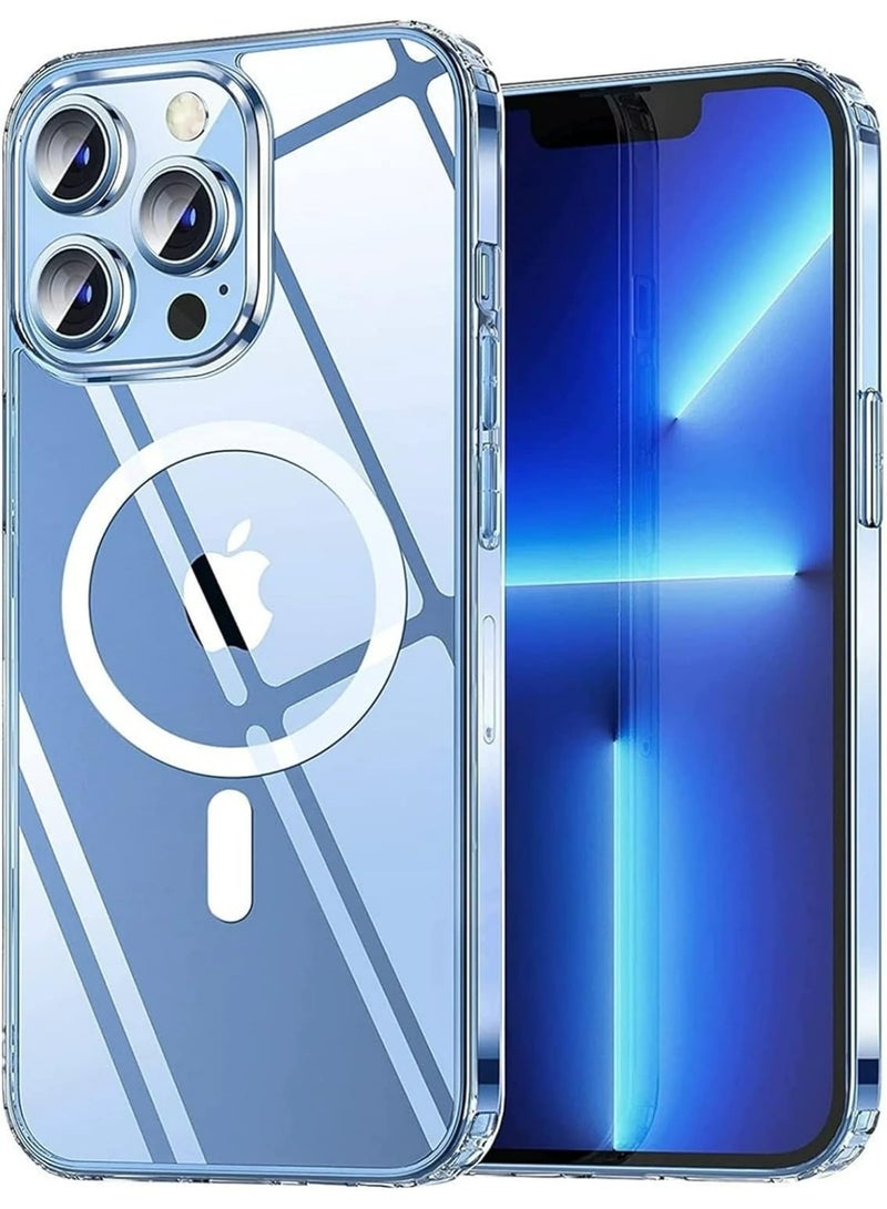 ACLIX Magnetic Case for iPhone 13 Pro Max [Shockproof & Slim] Clear Hard Back Cover with High-Grade Protection - Image 1