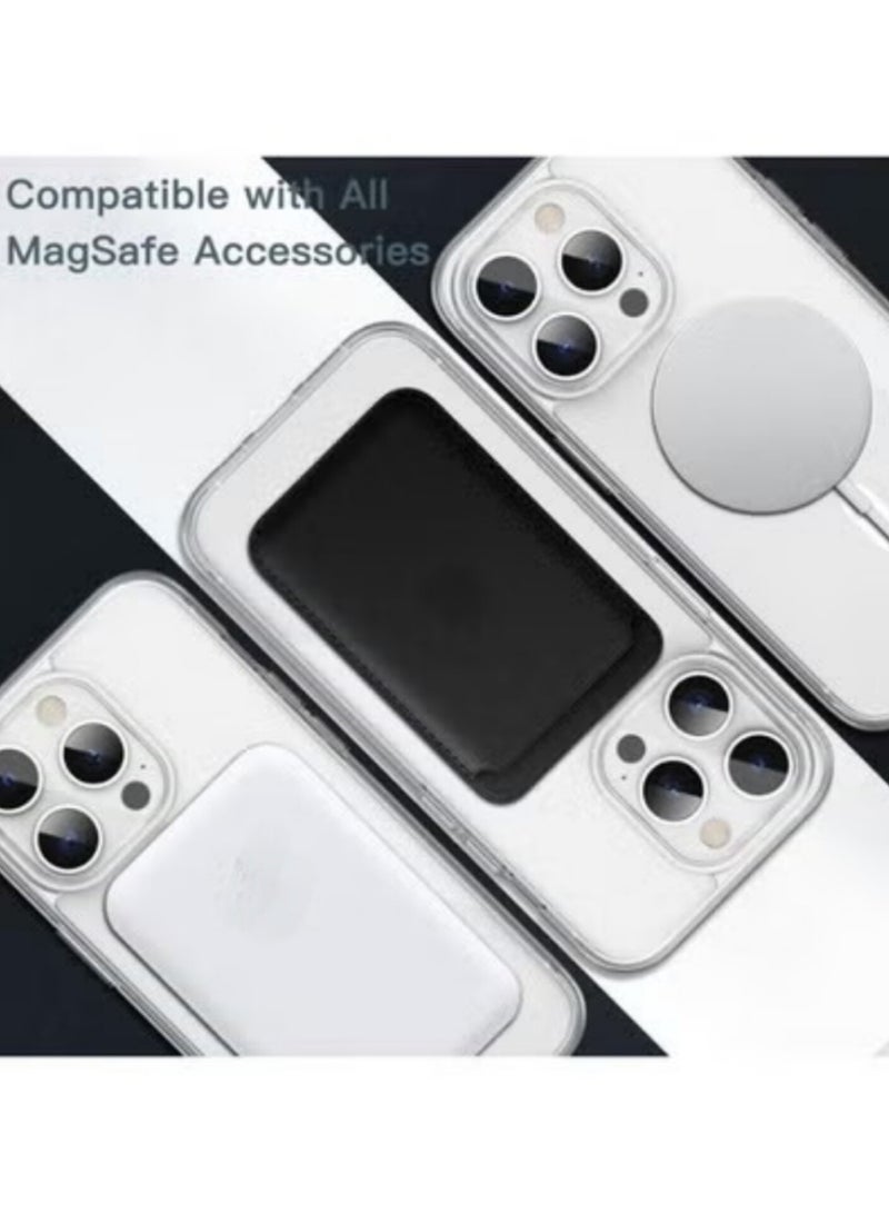 أكاليكس حافظة مغناطيسية شفافة لهاتف iPhone 13 Pro Max [مقاومة للصدمات ونحيفة] - غطاء خلفي صلب وشفاف يوفر حماية فائقة الجودة، متوافقة مع MagSafe | شفاف - Image 4