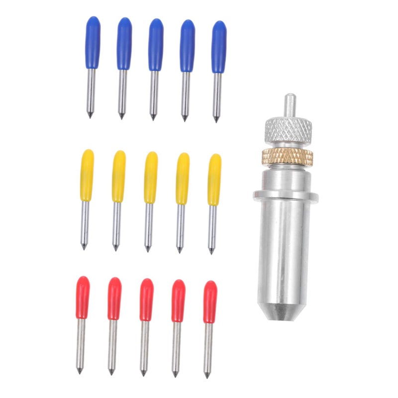 Tungsten Lettering Blades for Vinute Cutters Color Coded Caps Reflective Film Crafting - Image 2