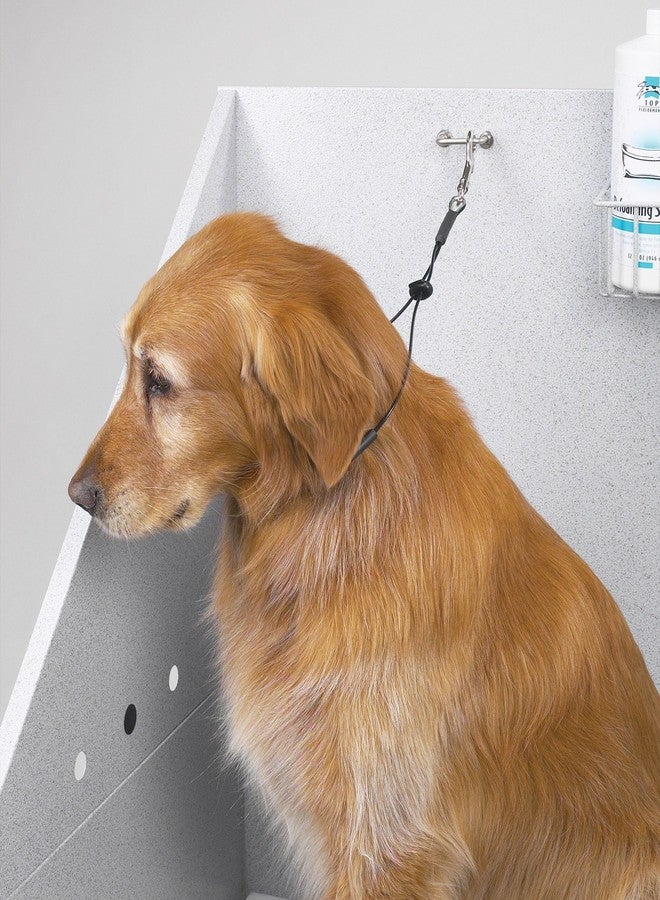 Top Performance Cable Grooming Loop - Ultra-Tough and Durable Loops to Safely Secure Dogs on Tabletops While Grooming, 19" Black - Image 2