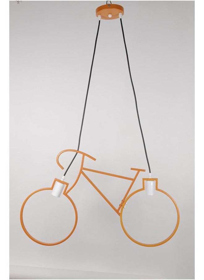 Al-Ameer Alameer Orange Bicycle Child  Pendant 2 Lamps  - Image 1