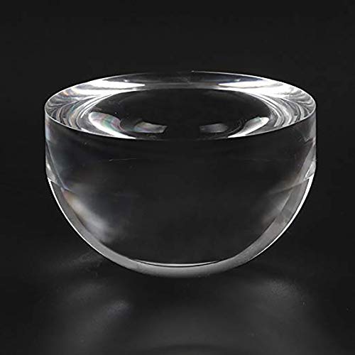 BIJIA 4 Inch Acrylic Paperweight Reading Magnifying Glass/Dome Magnifier/Paperweight Optical Half Ball Lens (95mm) - Image 4