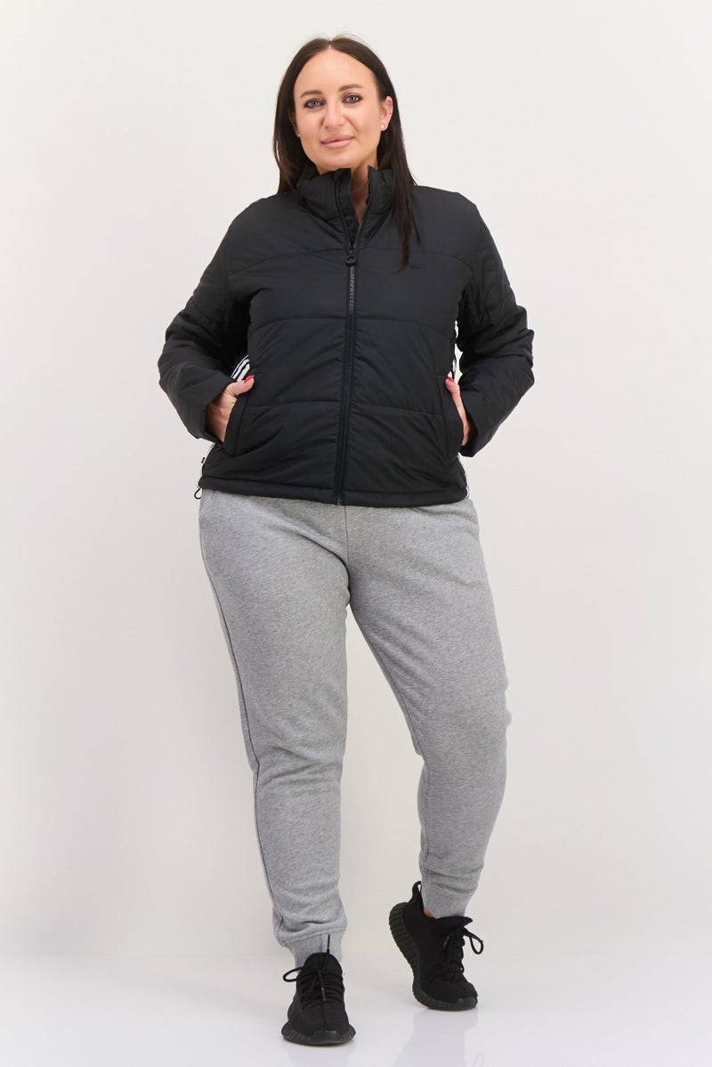 adidas Originals Women Sportswear Fit Outdoor Brand Logo Jacket, Black - Image 4