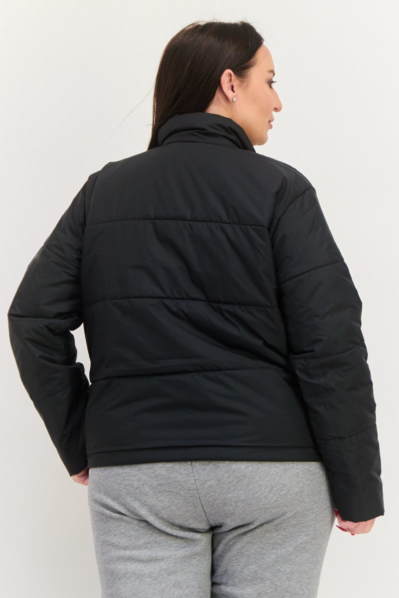 adidas Originals Women Sportswear Fit Outdoor Brand Logo Jacket, Black - Image 3
