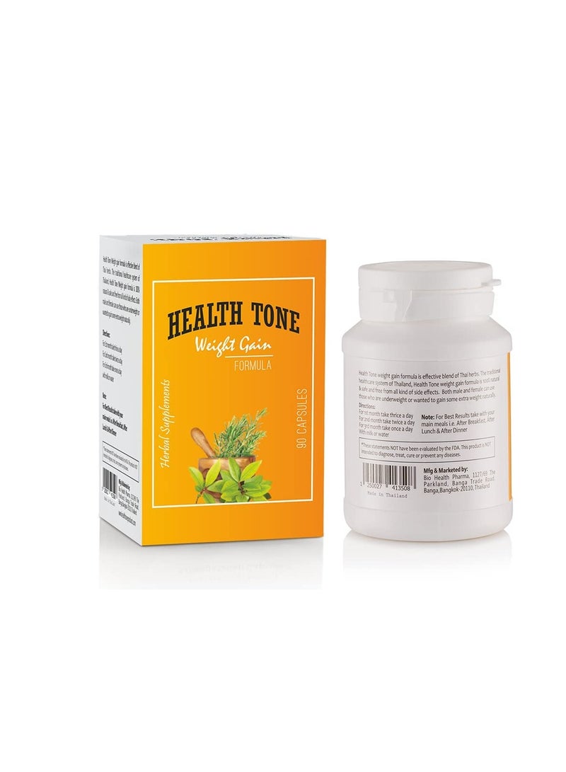 Health Tone Weight Gain Capsules - 90 Capsules - Image 2
