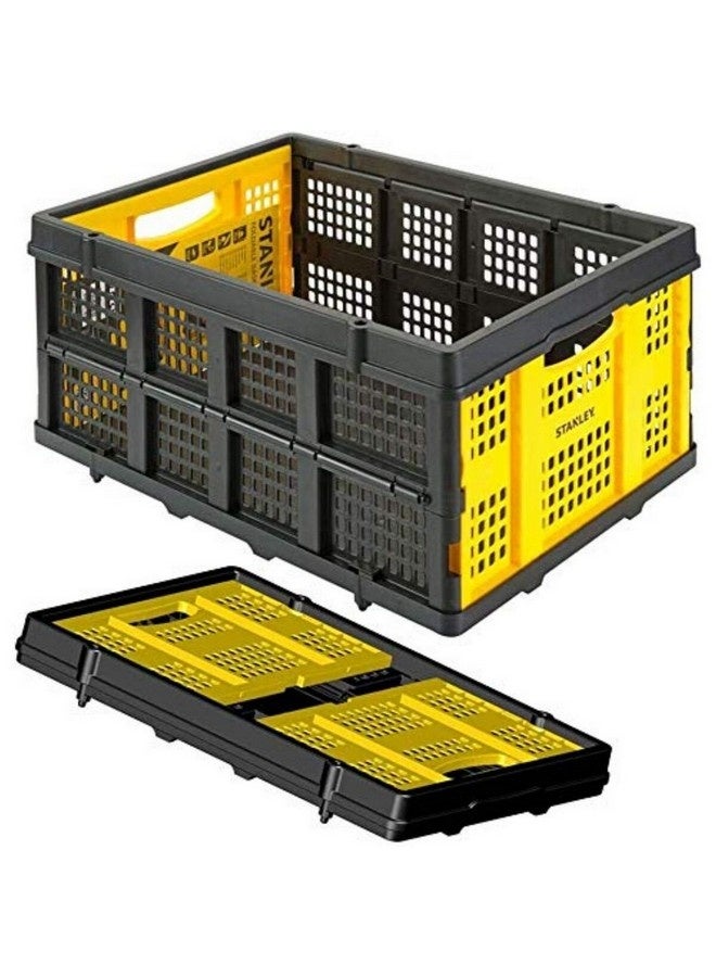 ستانلي سلة بلاستيكية قابلة للطي متعددة الأغراض، باللونين الأسود والأصفر، 27.2 x 41 x 56.8سم SXWT-FT505 PDQ - Image 1