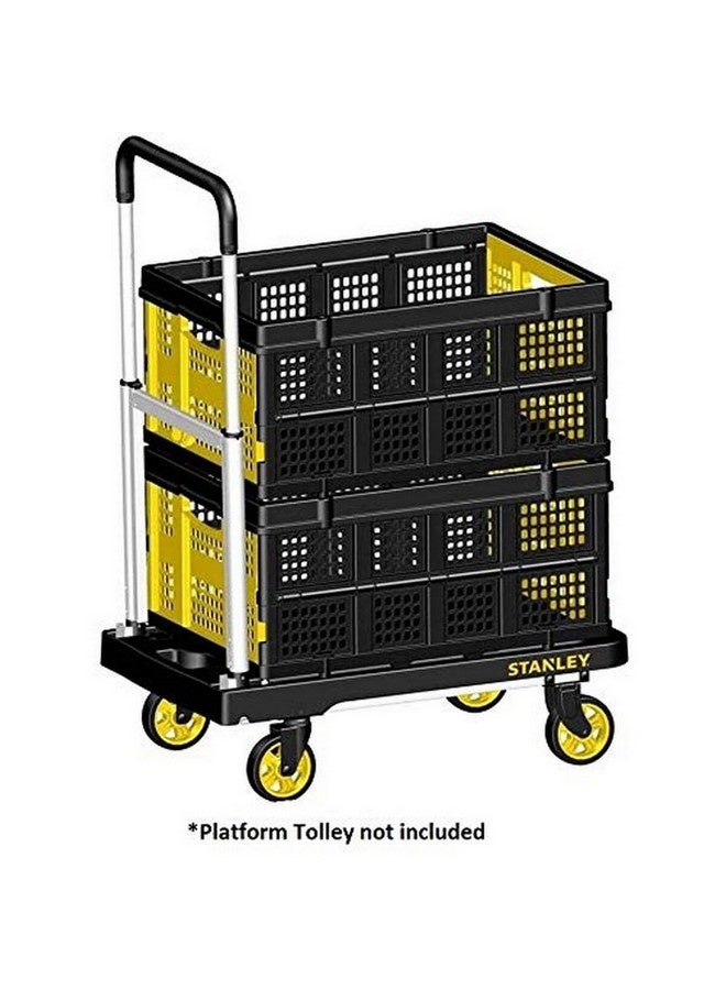 ستانلي سلة بلاستيكية قابلة للطي متعددة الأغراض، باللونين الأسود والأصفر، 27.2 x 41 x 56.8سم SXWT-FT505 PDQ - Image 5