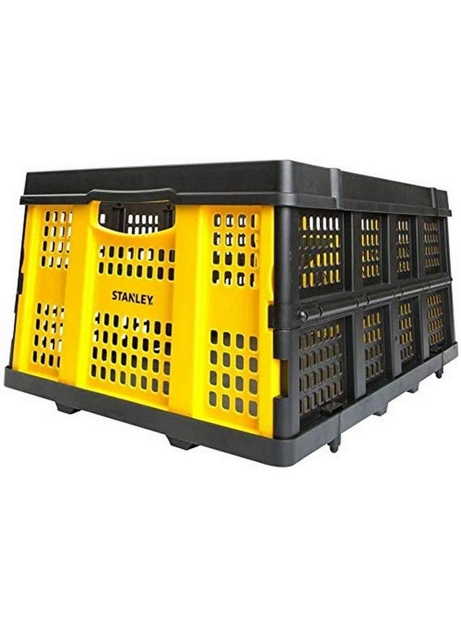 ستانلي سلة بلاستيكية قابلة للطي متعددة الأغراض، باللونين الأسود والأصفر، 27.2 x 41 x 56.8سم SXWT-FT505 PDQ - Image 2