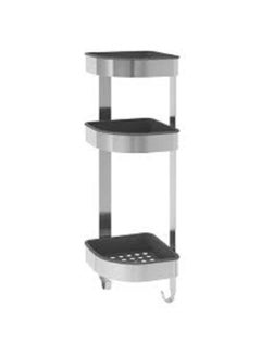 Graidient span Graidient span BROGRUND Corner Wall Shelf Unit Stainless steel19x58 cm 7 x22 