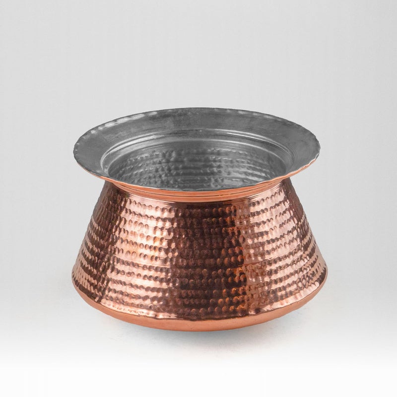 Healthsmith Healthsmith Pure Copper Handi for Cooking, Copper Utensil with Tin Lining and Lid, Hammered Cookware,Volume- 4 litres  - Image 5