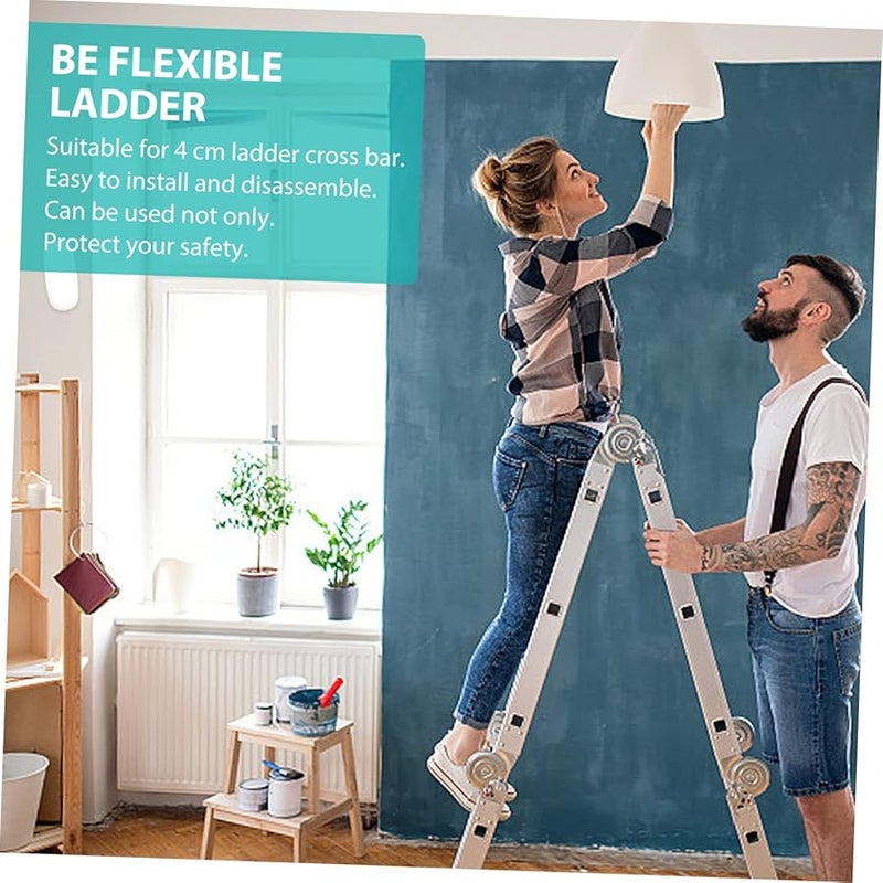 Adjustable Roof Ladder Stabilizer Jack Pole Attachment with Wall Hooks - Image 3