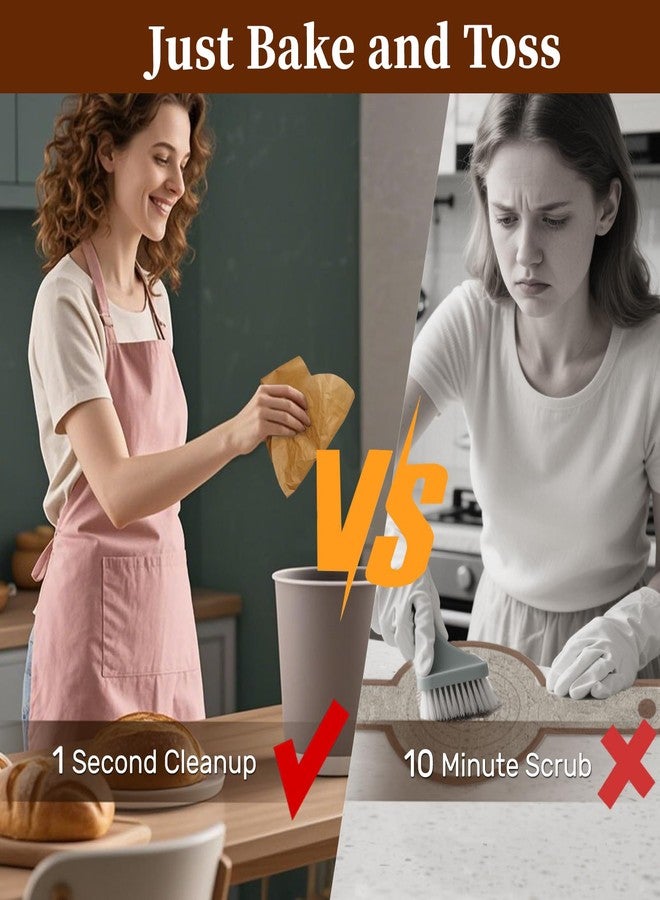 BlissBoard Sourdough Parchment Paper for Dutch Oven, BlissBoard Bread Sling, 8" Round Parchment Paper with Long Handles for Loaf Pan, Easy-Lift, Non-Stick, Odor-Free, 50 Sheets for Sourdough or Cake Baking - Image 3