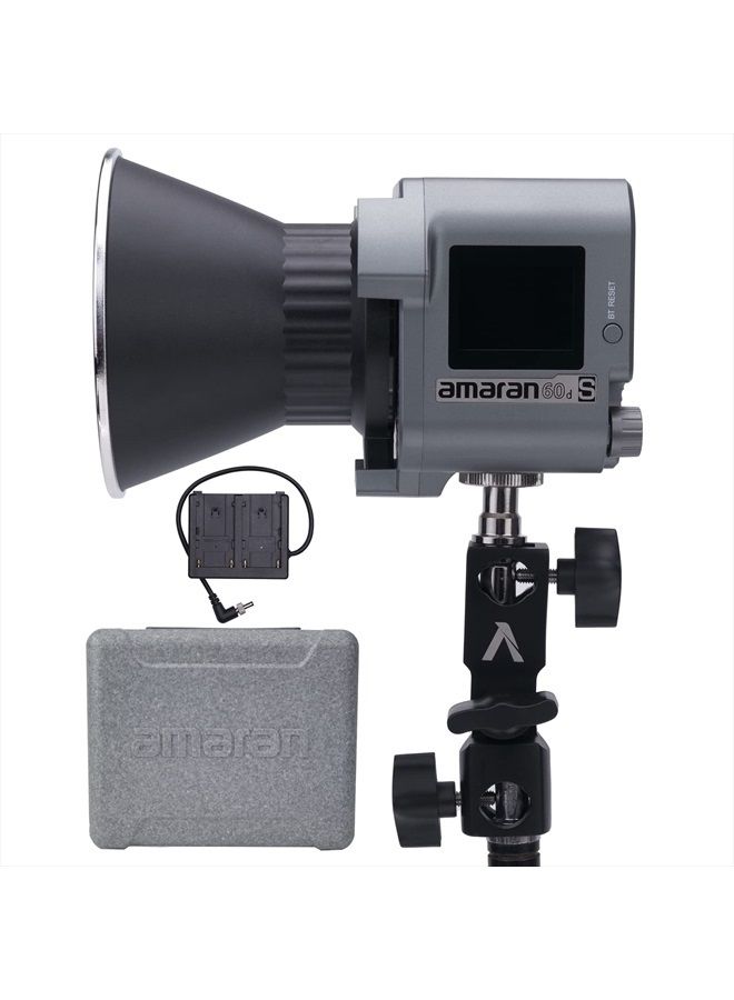 Aputure Amaran 60D S,Amaran 60D COB Daylight LED Video Light,65W 5600k Bluetooth App Control 8 Built-in Lighting Effects DC/AC Power Supply - Image 1