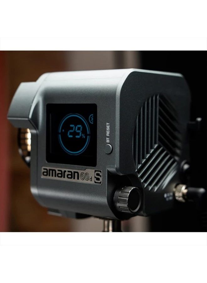 Aputure Amaran 60D S,Amaran 60D COB Daylight LED Video Light,65W 5600k Bluetooth App Control 8 Built-in Lighting Effects DC/AC Power Supply - Image 4
