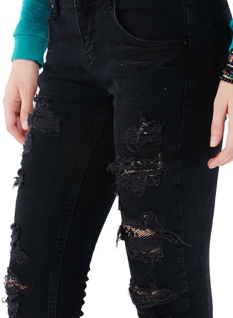 VERO MODA Gambler Lace Regular Jeans