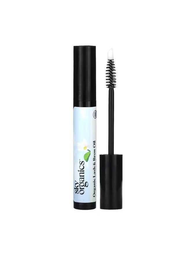 Sky Organics Organic Lash & Brow Oil Castor & Moringa Oil Blend 0.40 fl oz 12 ml  - Image 1