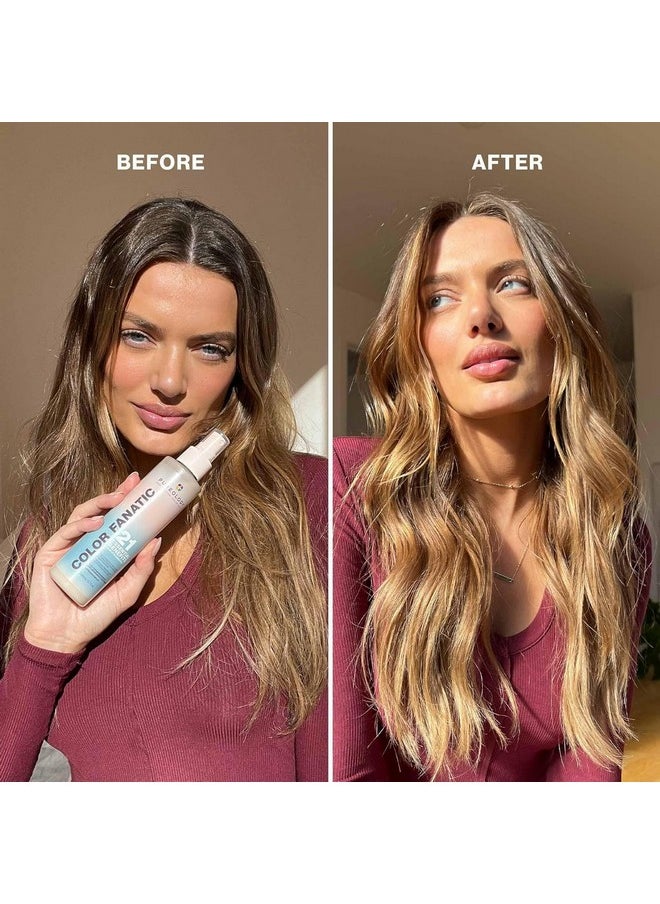 بيورولوجي بخاخ بلسم الشعر Color Fanatic Leave-In لفك تشابك الشعر | يحمي لون الشعر من البهتان | واقي من الحرارة | نباتي | 6.7 أونصة سائلة  - Image 2