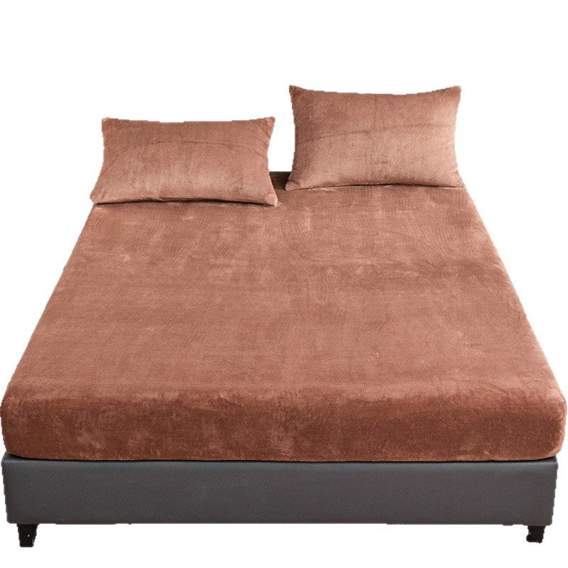Thick Flannel Fitted Sheet, Upgraded Fleece Mattress Protector - Image 5