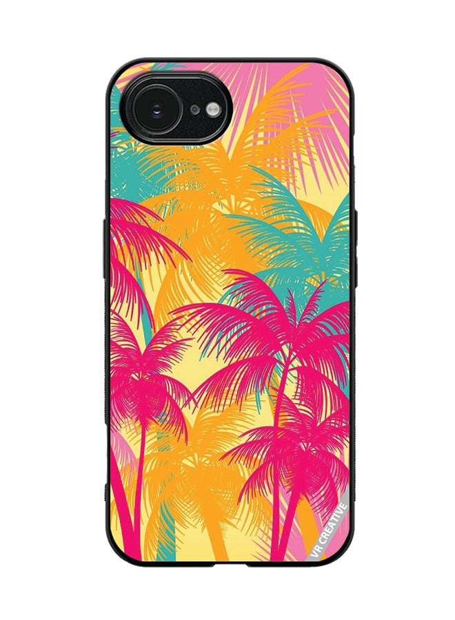 VR CREATIVE Protective Case Cover For Apple iPhone 16e Colorful Tree Design Multicolour