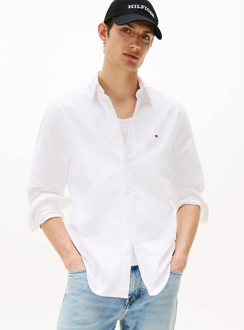 TOMMY HILFIGER Regular Fit Flag Embroidery Oxford Shirt