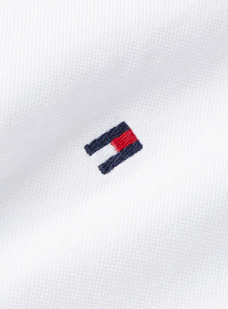 TOMMY HILFIGER Regular Fit Flag Embroidery Oxford Shirt - Image 4